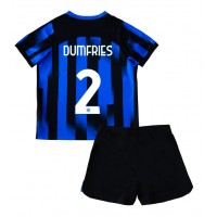 Dres Inter Milan Denzel Dumfries #2 Domáci pre deti 2023-24 Krátky Rukáv (+ trenírky)